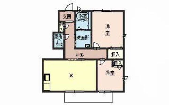 和歌山県和歌山市紀三井寺(アパート)の賃貸物件の間取り
