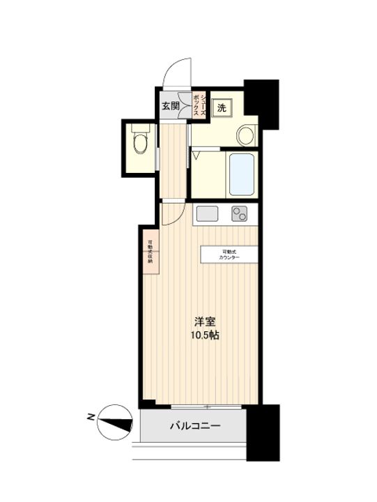 宮城県仙台市青葉区立町(マンション)の賃貸物件の間取り