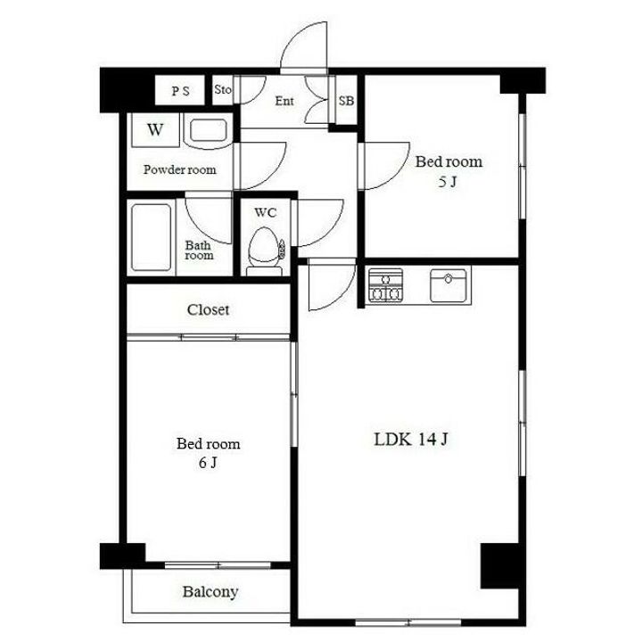 柏芳ビル参号館の間取り