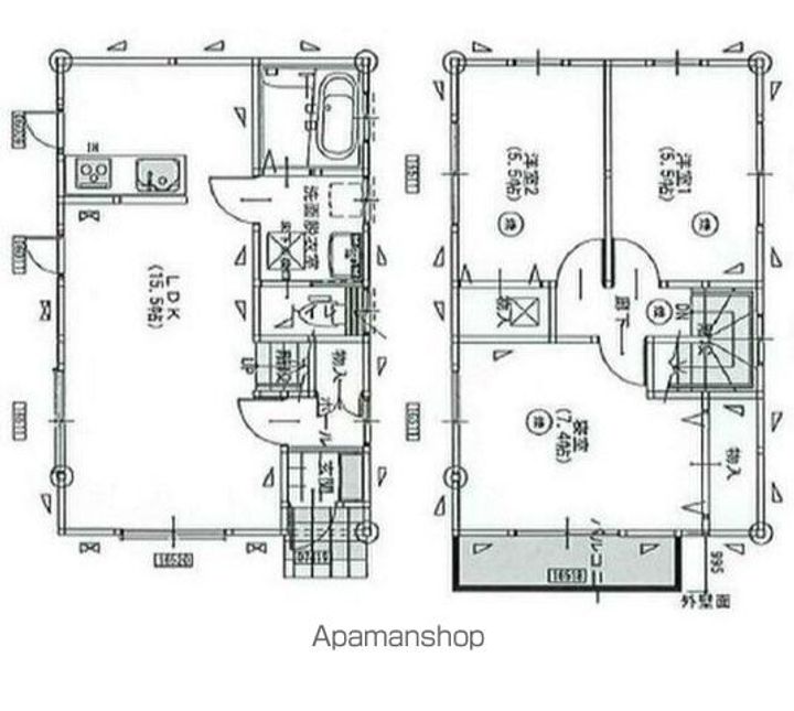 千葉県柏市豊四季(一戸建)の賃貸物件の間取り