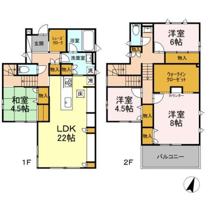 東京都練馬区西大泉4(一戸建)の賃貸物件の間取り