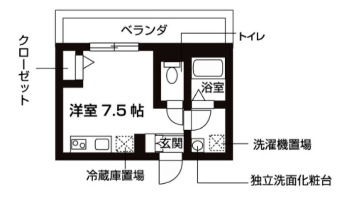 神奈川県川崎市幸区鹿島田1(マンション)の賃貸物件の間取り