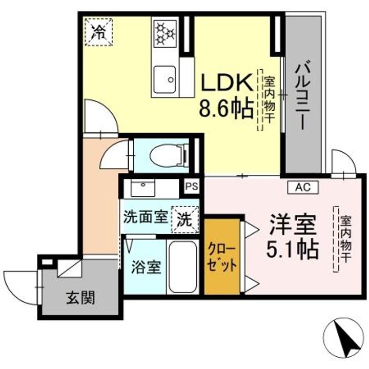 グリシーナ鵠沼石上の間取り