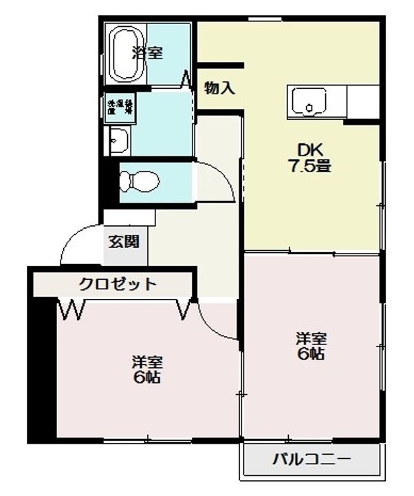 メゾン内山(小名浜字林ノ上)の間取り