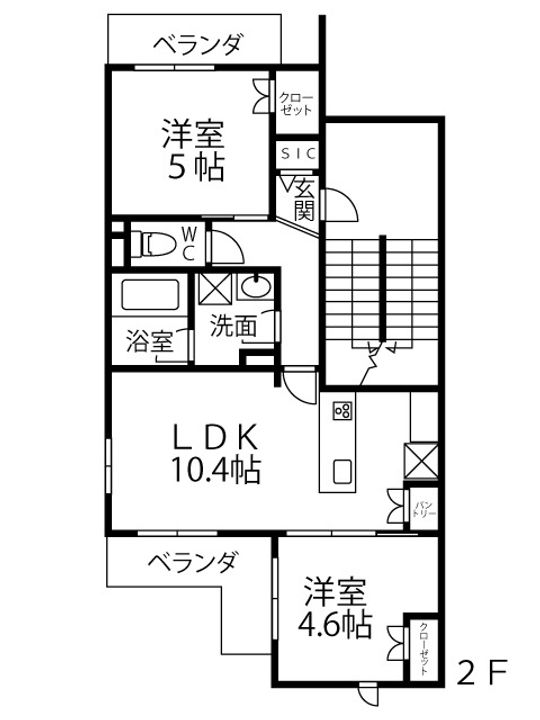 ベルシャンメゾンの間取り