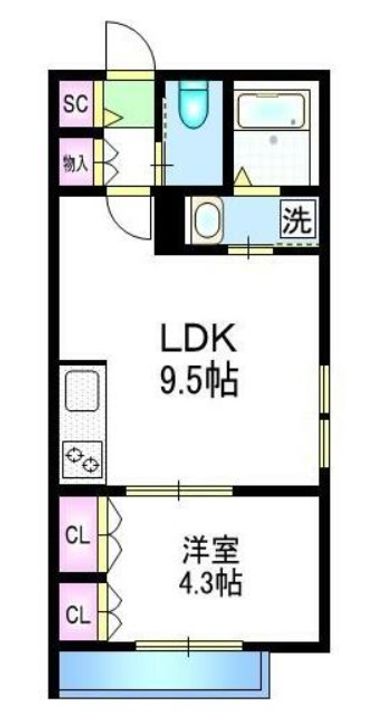 東京都豊島区千川2(マンション)の賃貸物件の間取り