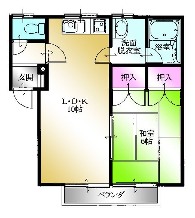 ルクソールAの間取り