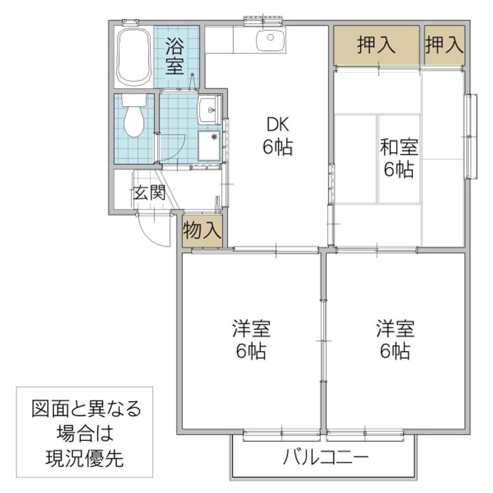 コンフォートハイツ Bの間取り