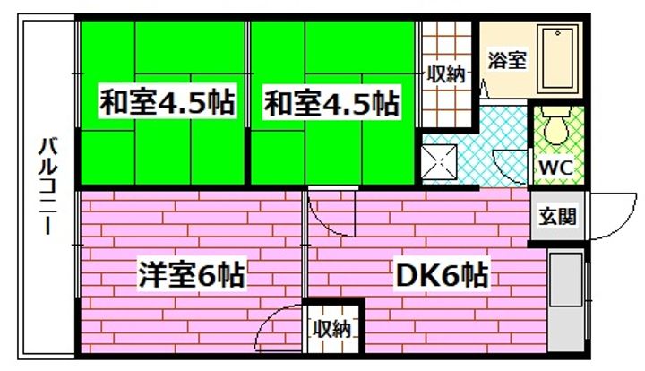 菅田ハイツの間取り