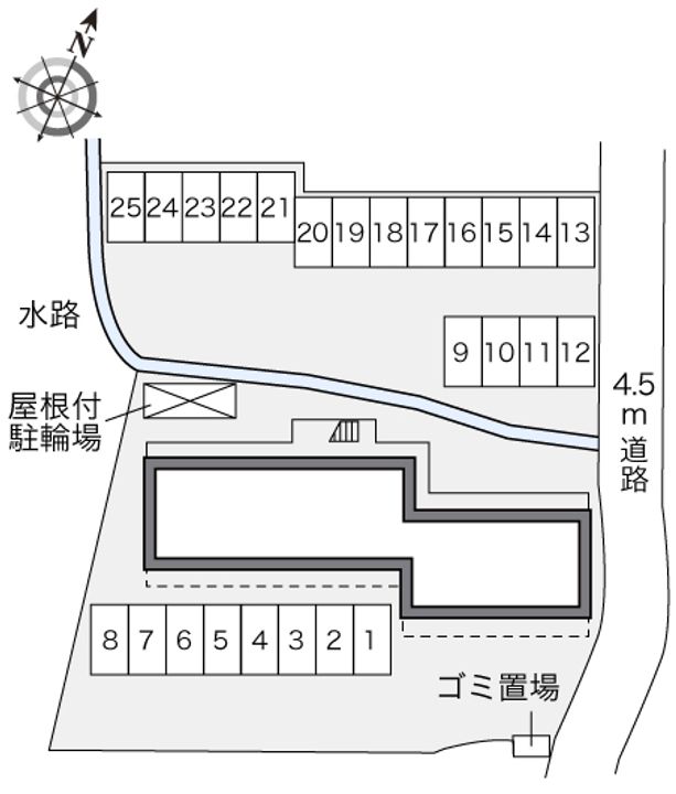 レオパレスカマン オレイエの地図