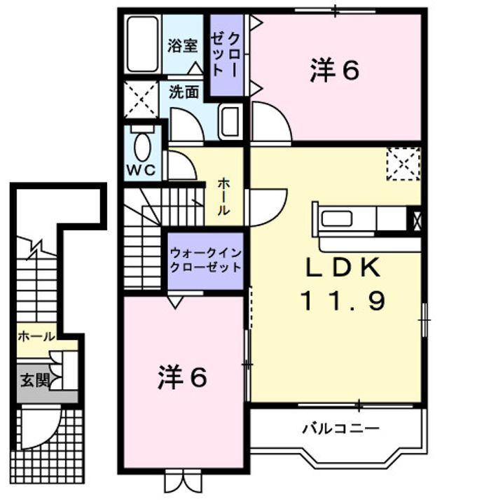 千葉県東金市田間3(アパート)の賃貸物件の間取り