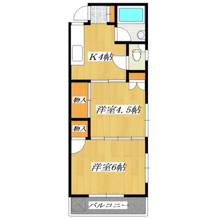 粉川マンションの間取り