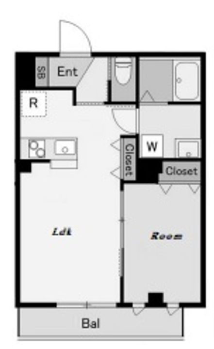 東京都墨田区亀沢4(マンション)の賃貸物件の間取り