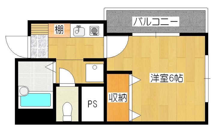 アクシス比治山の間取り