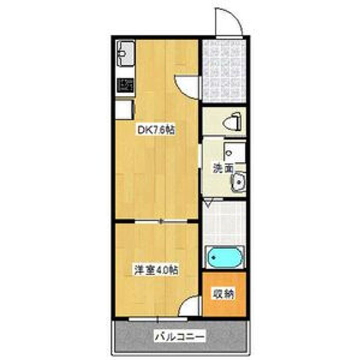 兵庫県神戸市長田区五番町6(アパート)の賃貸物件の間取り