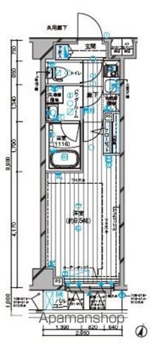 東京都板橋区坂下1(マンション)の賃貸物件の間取り