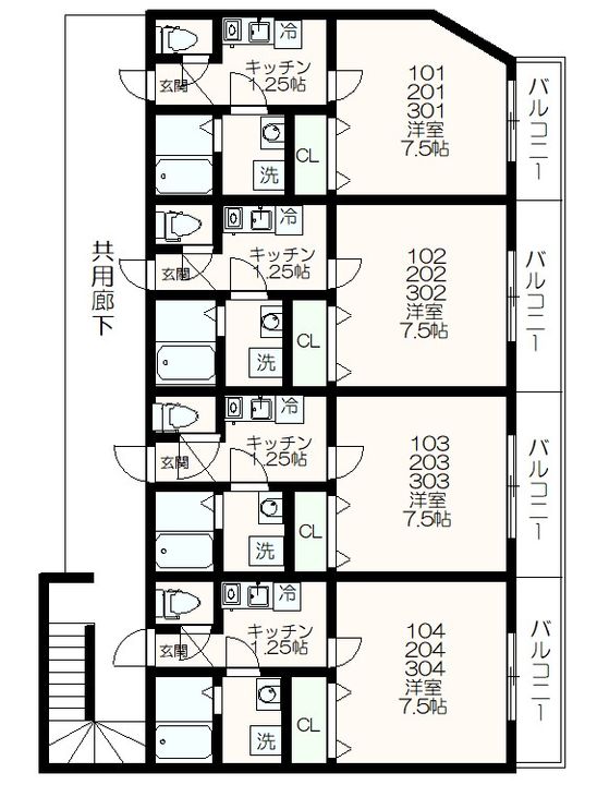 ヘキサグラム南大沢の間取り