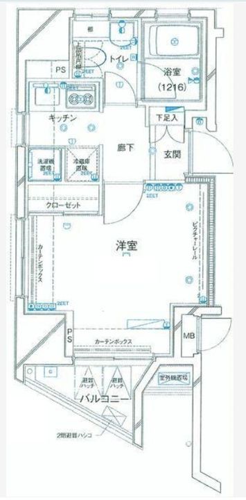 東京都墨田区押上1(マンション)の賃貸物件の間取り