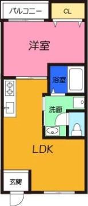 大阪府高槻市富田町5(マンション)の賃貸物件の間取り