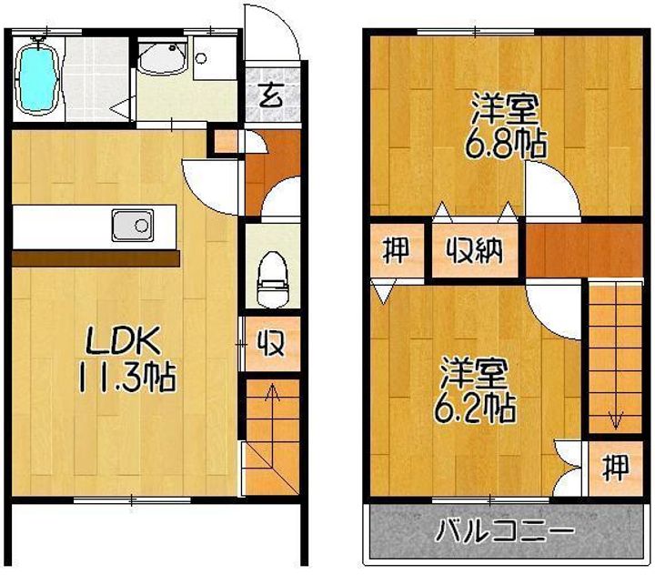 サンメゾン・Nの間取り