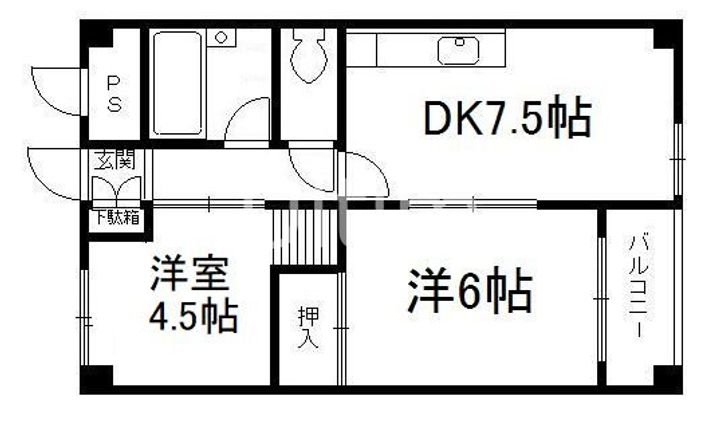 コーポ木の実の間取り