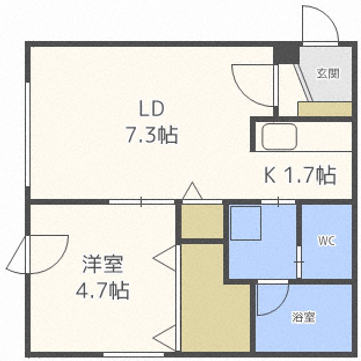 SENSAI-TSUKISAMUの間取り