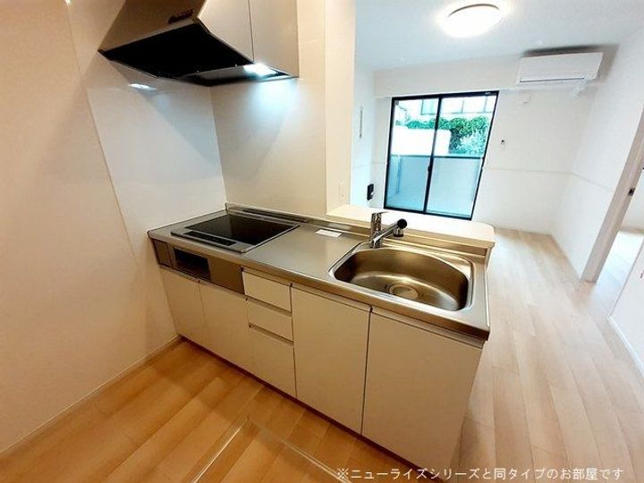 栃木県佐野市浅沼町(アパート)の賃貸物件のキッチン