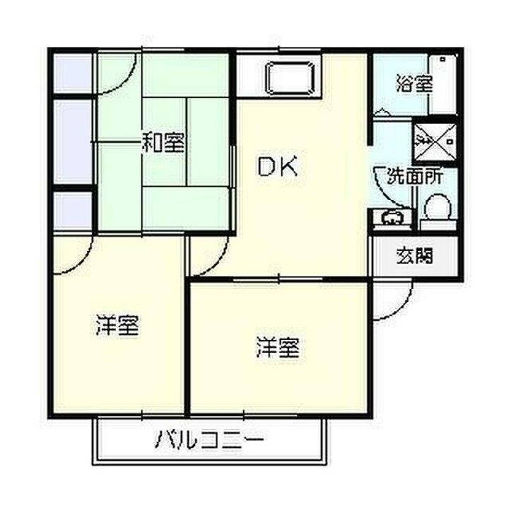 神奈川県平塚市上平塚(アパート)の賃貸物件の間取り