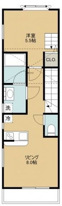 埼玉県所沢市小手指町1(アパート)の賃貸物件の間取り
