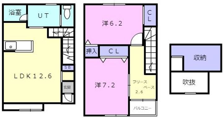 北海道苫小牧市永福町2(一戸建)の賃貸物件の間取り