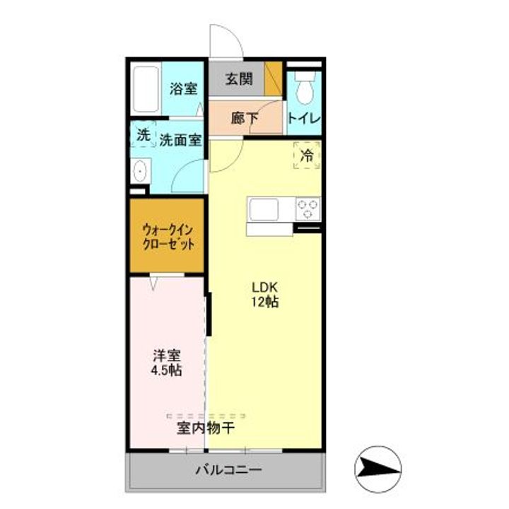 埼玉県川口市戸塚5(アパート)の賃貸物件の間取り