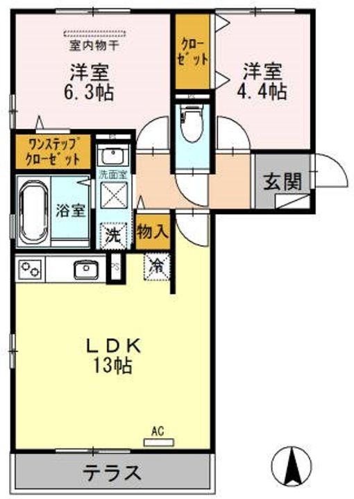ヴィラ クエンティの間取り