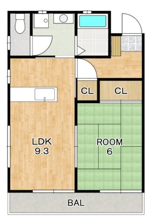 徳島県阿南市羽ノ浦町中庄梶島(アパート)の賃貸物件の間取り