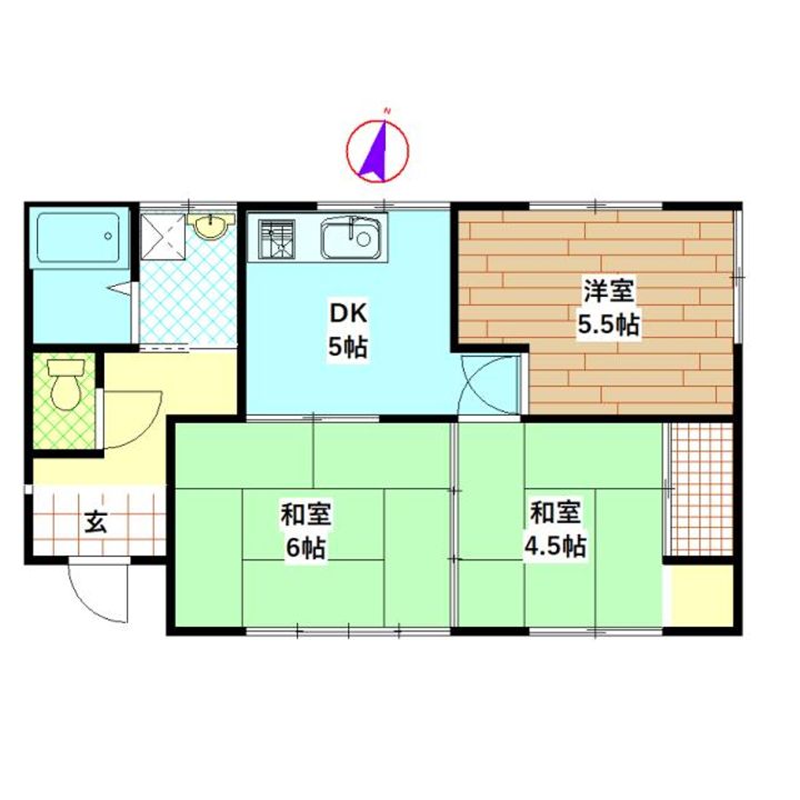 鹿児島県曽於市末吉町南之郷(一戸建)の賃貸物件の間取り