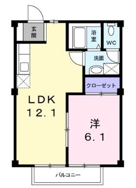 シャトーオオツカの間取り
