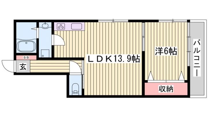 コーポ有本の間取り