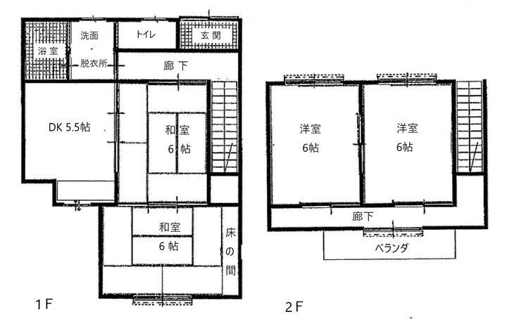 広島県福山市西深津町6(一戸建)の賃貸物件の間取り