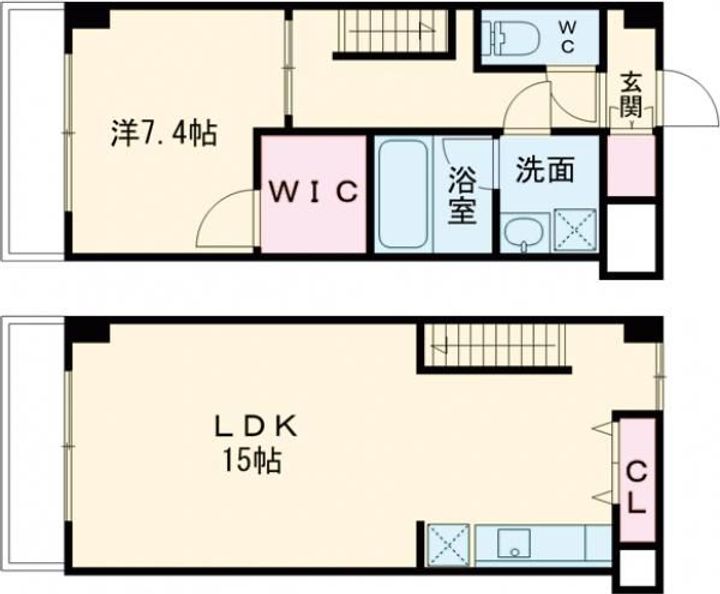 S-FORT佐賀天神の間取り