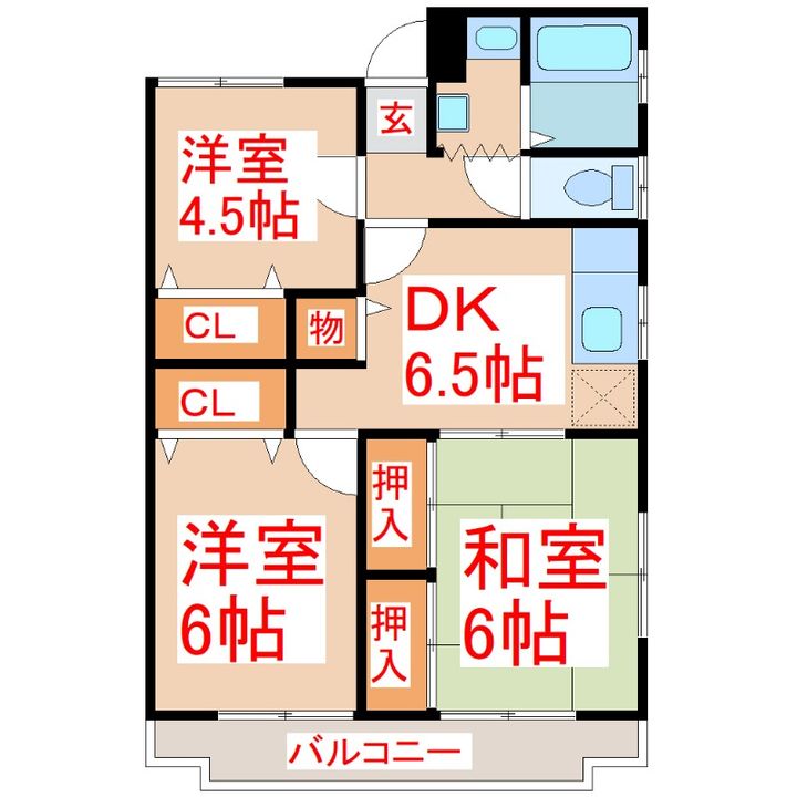 サンビーム朋の間取り