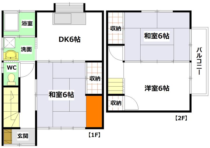 広島県安芸郡府中町宮の町4(一戸建)の賃貸物件の間取り