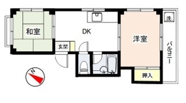 メゾン船橋法典の間取り