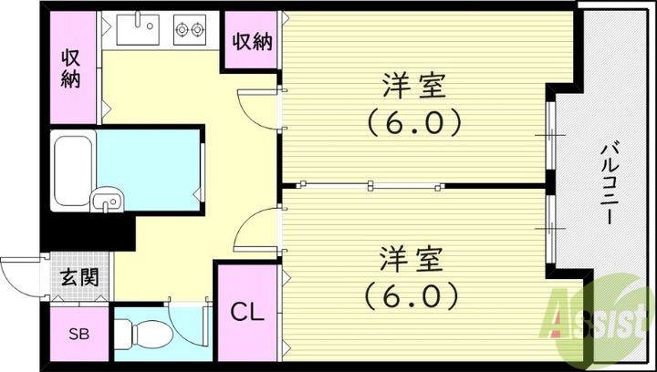 メゾン大和7号館の間取り