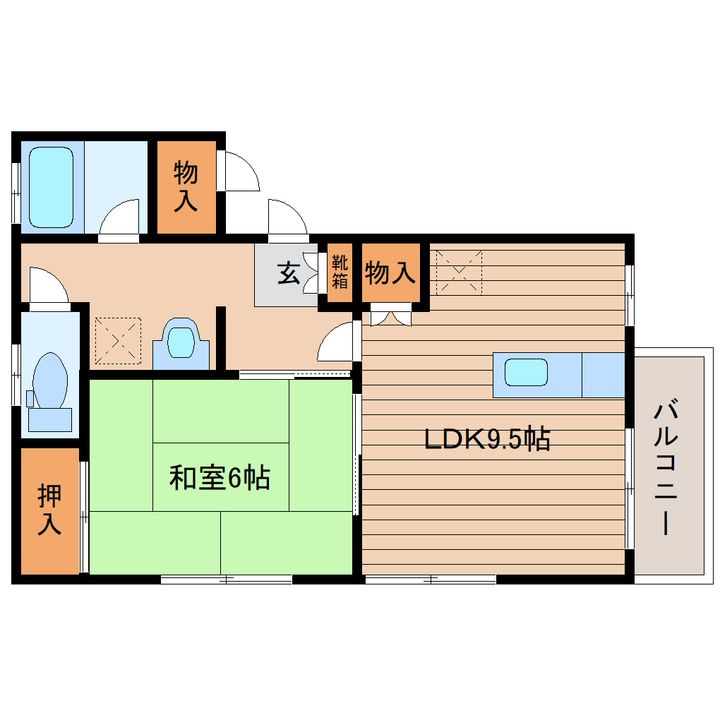 エルミーナBの間取り