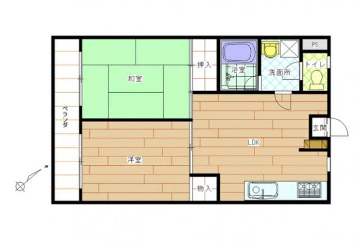 和泉コーポの間取り