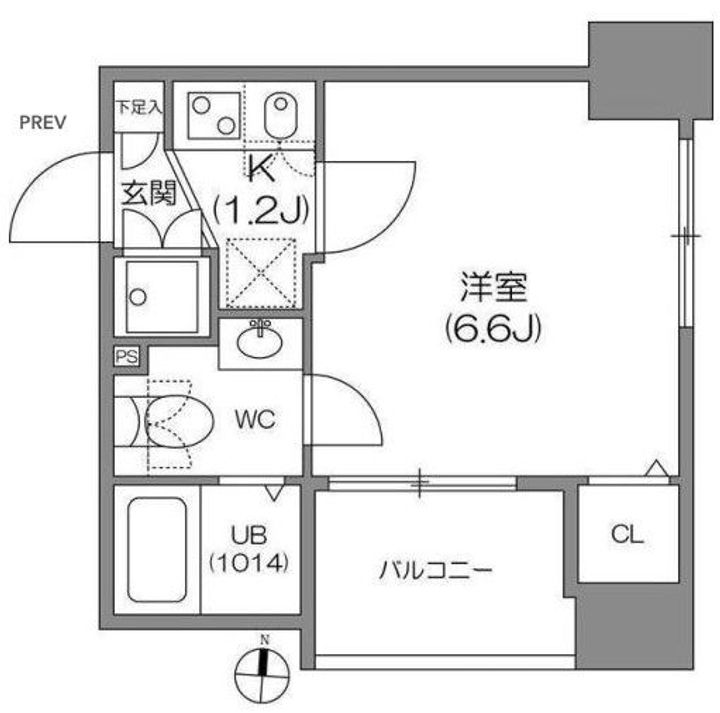 アジールコート中野坂上の間取り