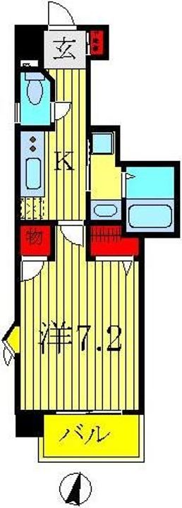 千葉県柏市柏3(マンション)の賃貸物件の間取り