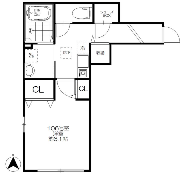 Cloche東小金井の間取り