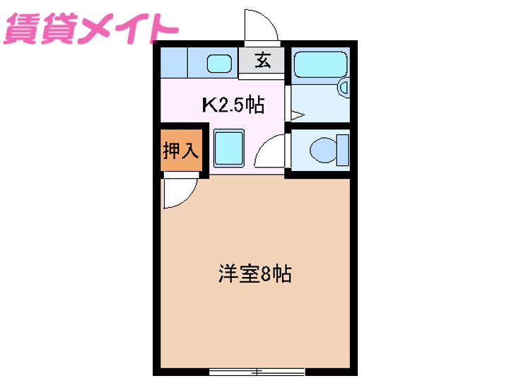 前田ハイツA棟の間取り