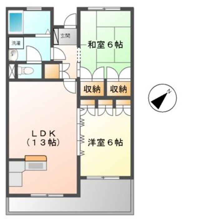 グリンビーハイツの間取り