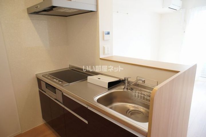茨城県筑西市伊佐山(アパート)の賃貸物件のキッチン